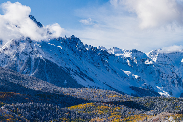 Snow in the Colorado Rockies