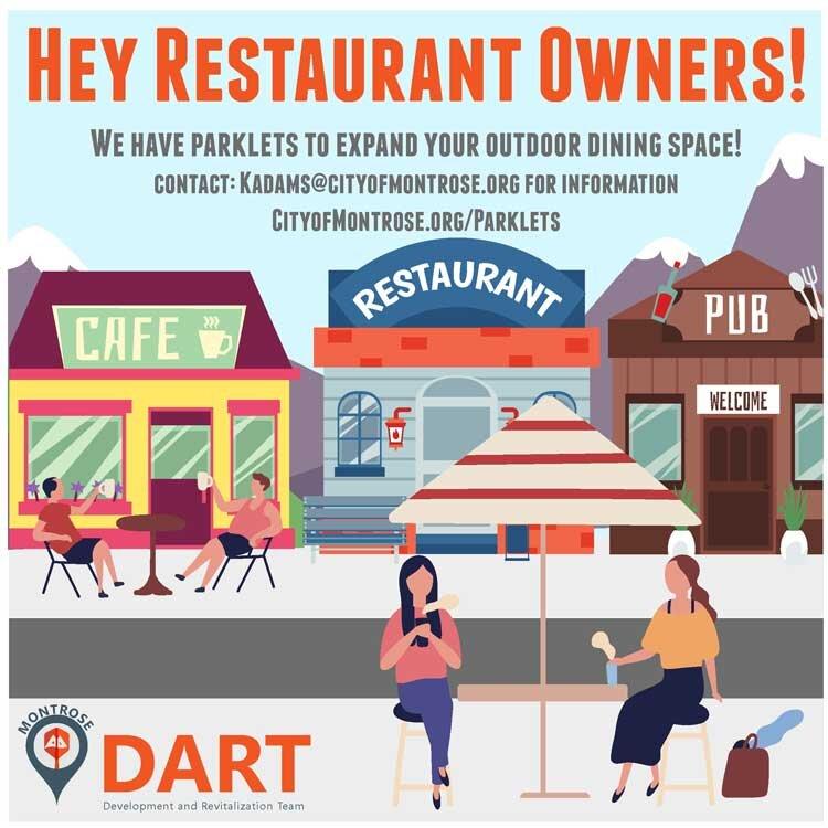 Montrose Parklets to expand outdoor dining space.